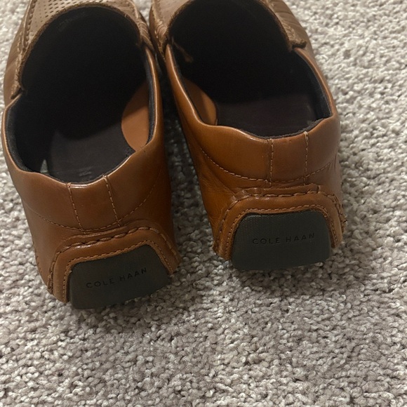 Cole Haan Men's Tan Perforated Loafers - Picture 6 of 8